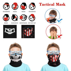 Taiker Nerf Vest Kit face masks and glasses provide eye protection.