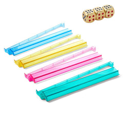 TAIKULA Mahjong racks with pushers for easy, connected tile handling.