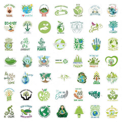 TaiLiHaile enviro-stickers on a water bottle with waterproof, lasting color.