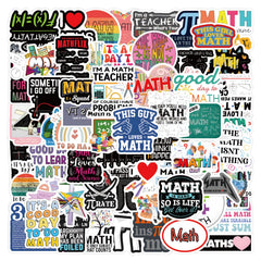TaiLiHaile bundle 120pcs math stickers for laptop and water bottle decor with durable vinyl.