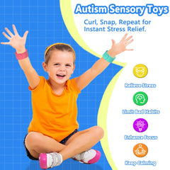 tainomy textured silicone slap bracelets worn on the wrist for discreet sensory calm