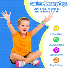 TAINOMY travel-textured silicone slap bracelet for calm on the go.