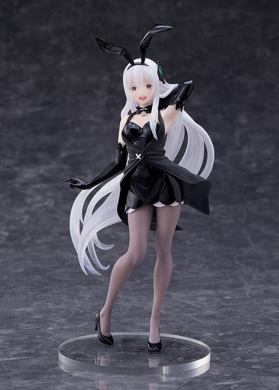 Taito Echidna Bunny Ver. Prize Figure in black for display.