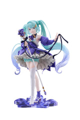Taito Hatsune Miku AMP+ figure front view showcases vivid colors for striking display