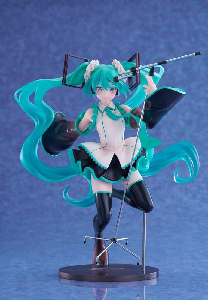 Taito Hatsune Miku Birthday 2023 AMP+ figure displayed on stand for display-ready collection