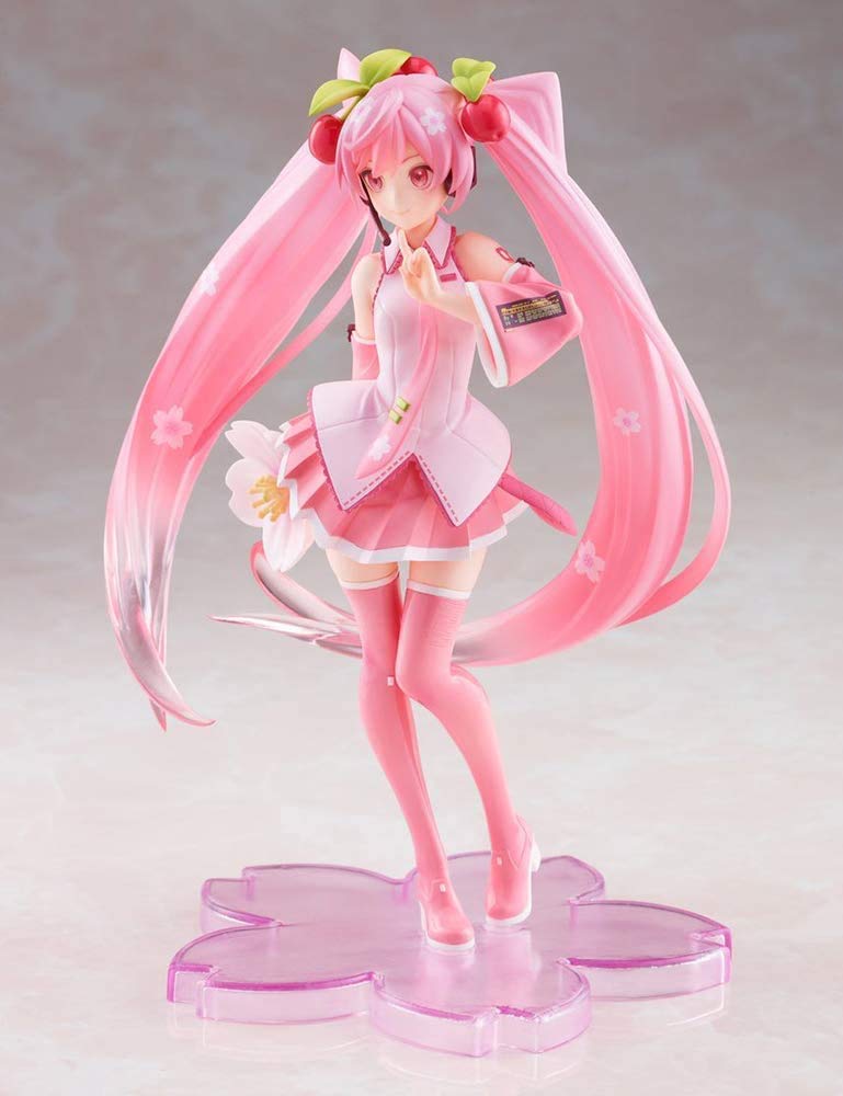 Taito Hatsune Miku figure close-up face detailing for quality appreciation