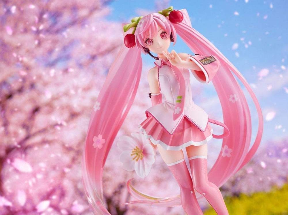 Taito Hatsune Miku figure pose wide shot for versatile display