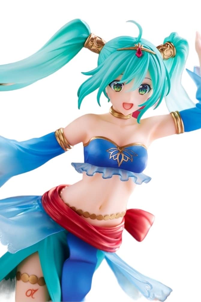 Taito Hatsune Miku Princess AMP Figure Arabian Ver, base stand included for stability