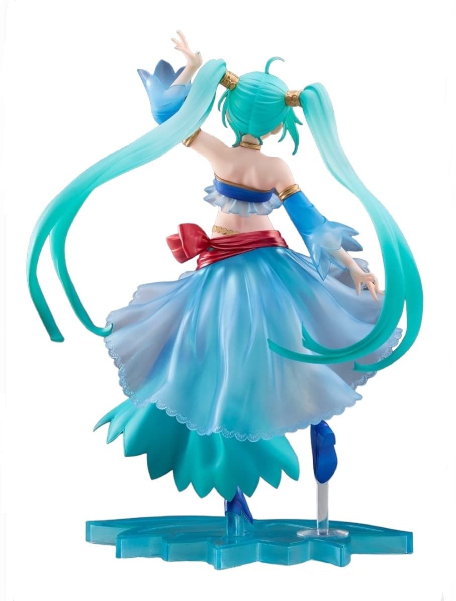 Taito Hatsune Miku Princess AMP Figure Arabian Ver, side view shows pose and silhouette