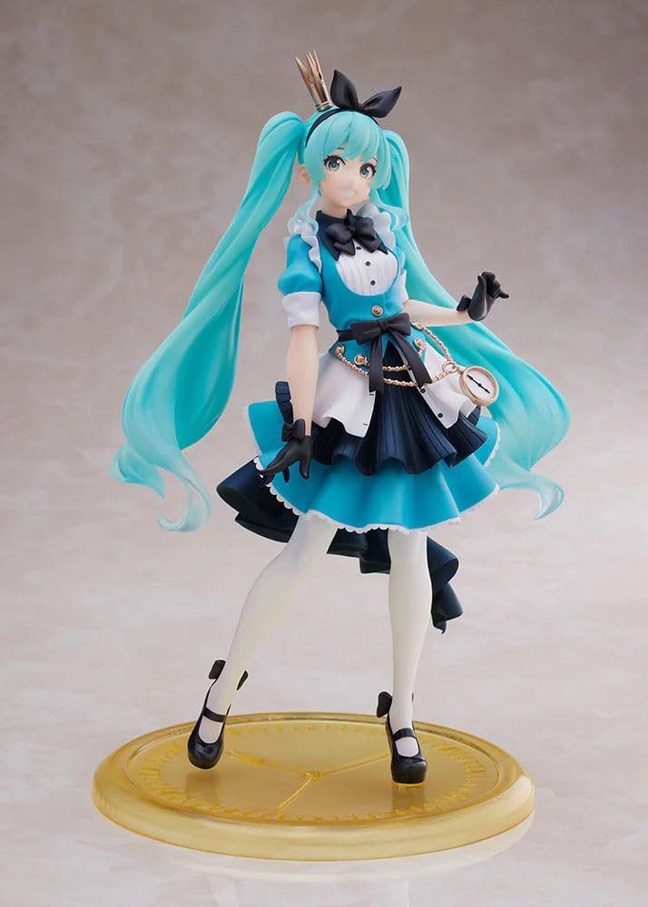 Taito Hatsune Miku Princess AMP Figure Alice Ver front view for eye-catching display