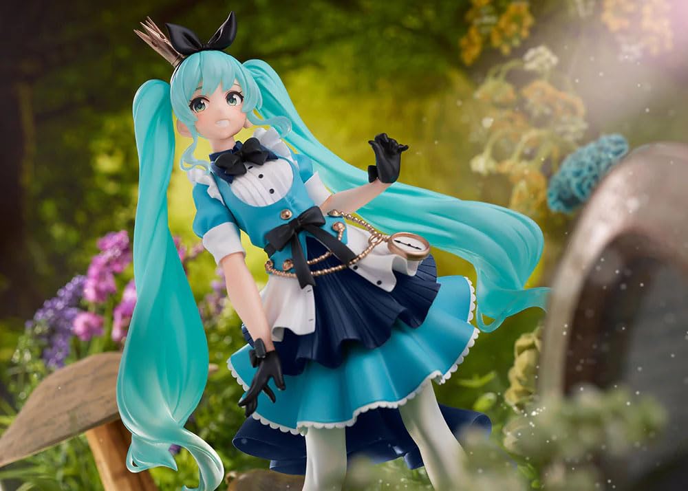 Taito Hatsune Miku Princess AMP Figure Alice Ver packaging info to plan setup