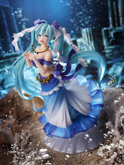 Taito Hatsune Miku Princess AMP Mermaid figure, close-up eyes, detailed features for fans