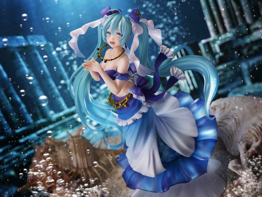 Taito Hatsune Miku Princess AMP Mermaid figure, diorama-ready for scene storytelling