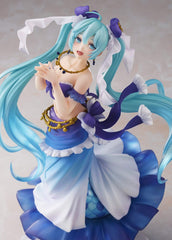 Taito Hatsune Miku Princess AMP Mermaid figure, pose detail, highlights dynamic ribbons and fins