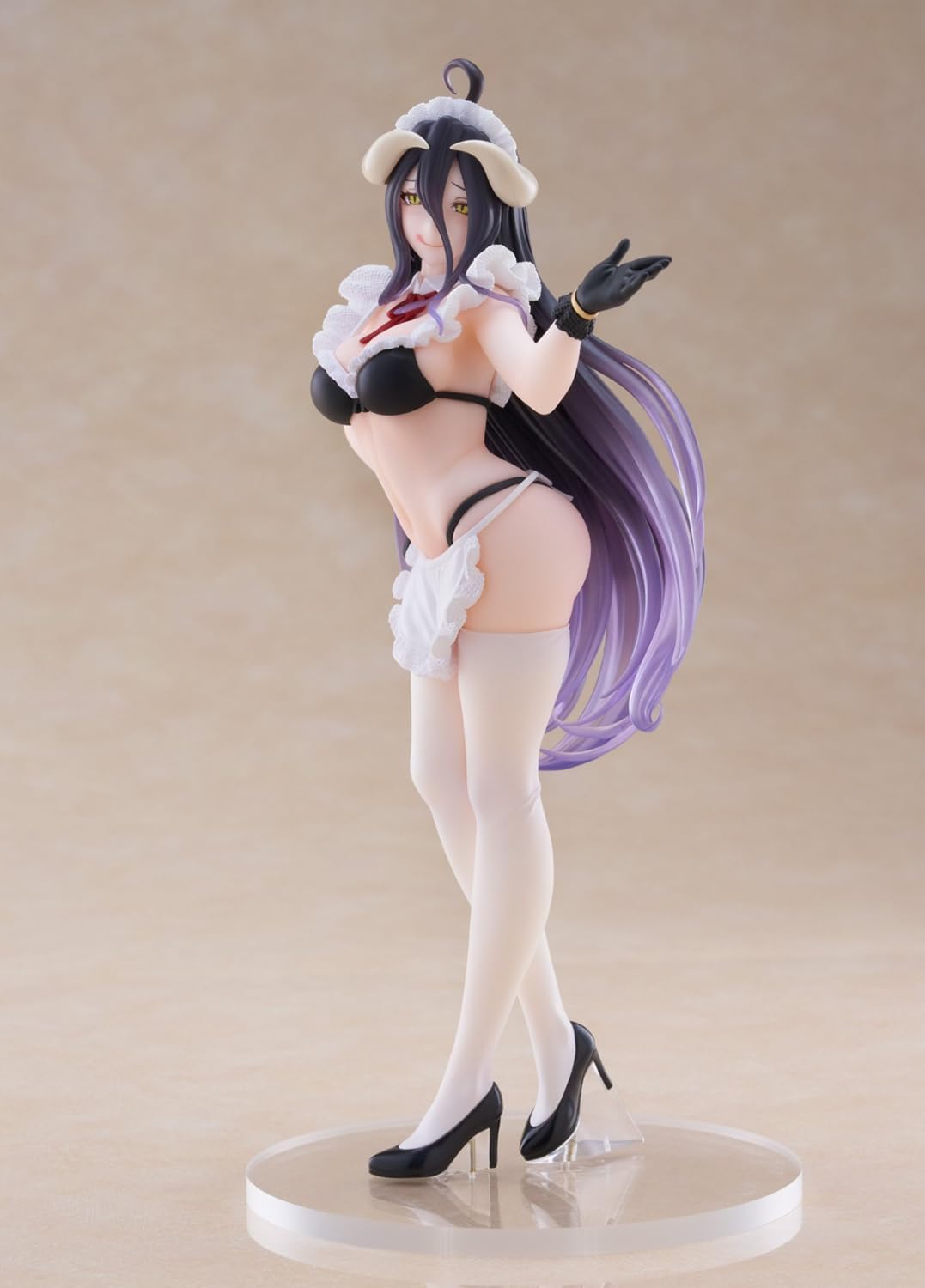Taito Overlord IV Albedo Maid Ver. base stand included for stable display.