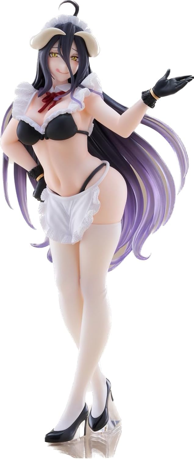 Taito Overlord IV Albedo Maid Ver. front view, ideal display piece for collectors.