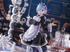Taito Re:Zero Rem maid outfit detail stands out in dioramas