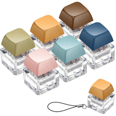 Taiyin brown keyboard clicker fidget keychain for stress relief and focus.