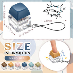 Taiyin coffee keyboard clicker fidget keychain for office calm and focus.