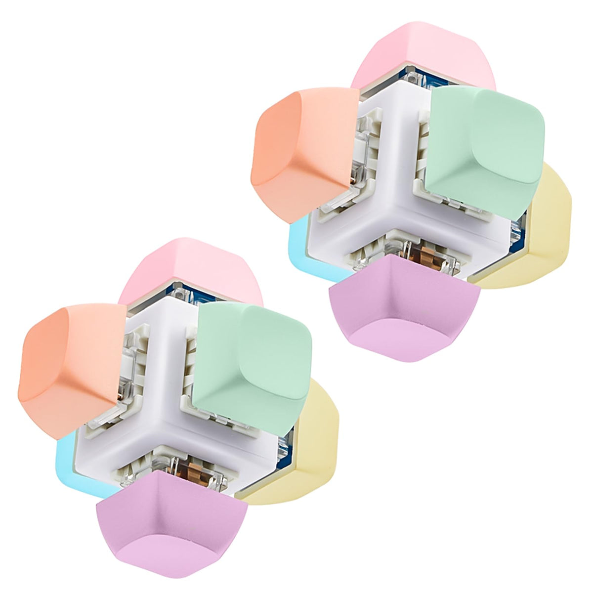 Taiyin 6-sided keyboard toy for tactile relief and focused play