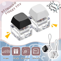 Taiyin keyboard clicker white close-up highlighting odorless, polished surface
