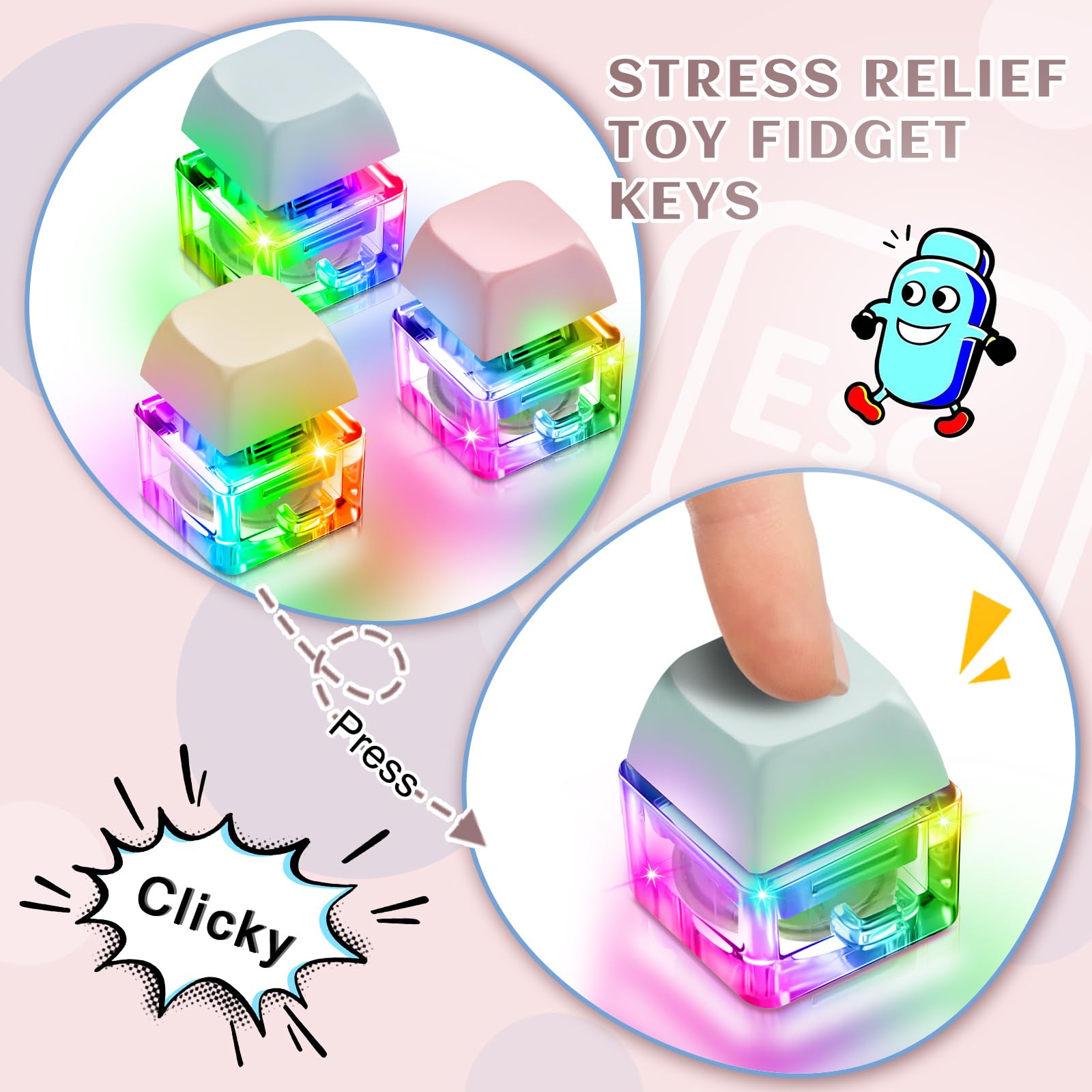 Taiyin mechanical key button delivering satisfying clicks