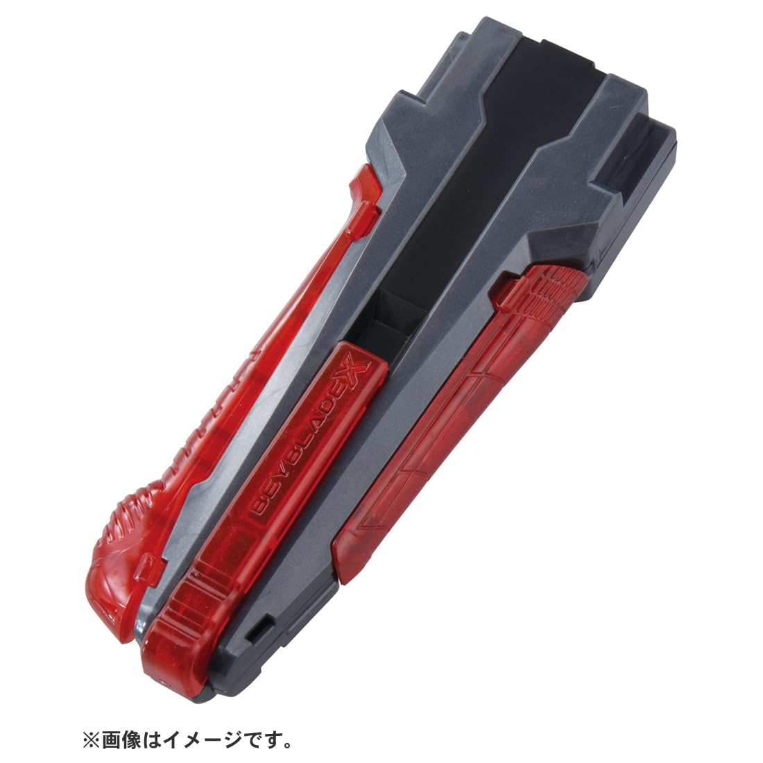 Side angled view highlights gunmetal finish and secure grip for precise launches.