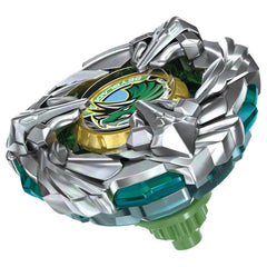 Takara Tomy Beyblade X BX 44 Tricera Press blade in fast action display