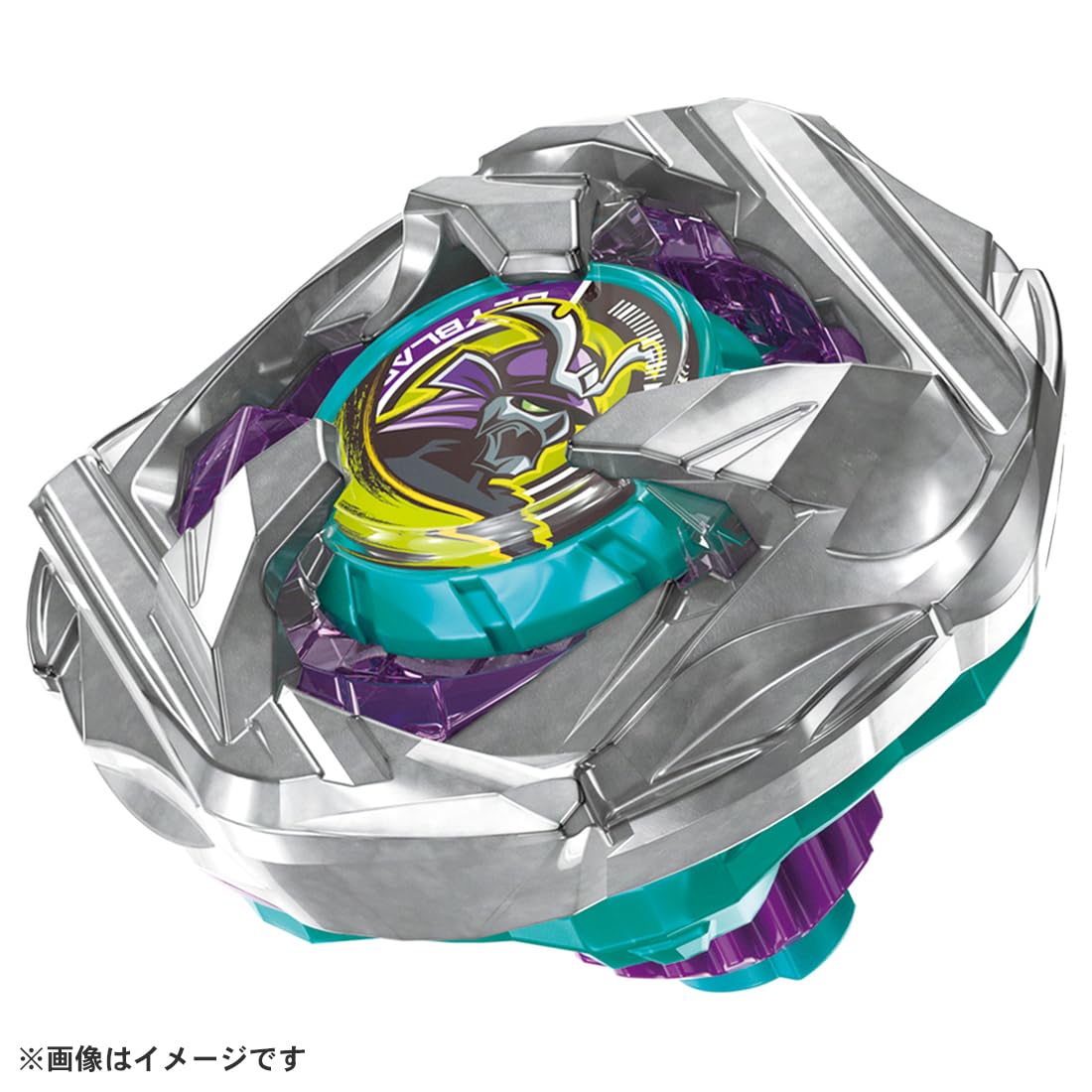Takara Tomy Beyblade X BX-45 ratchet highlights grip during impact.