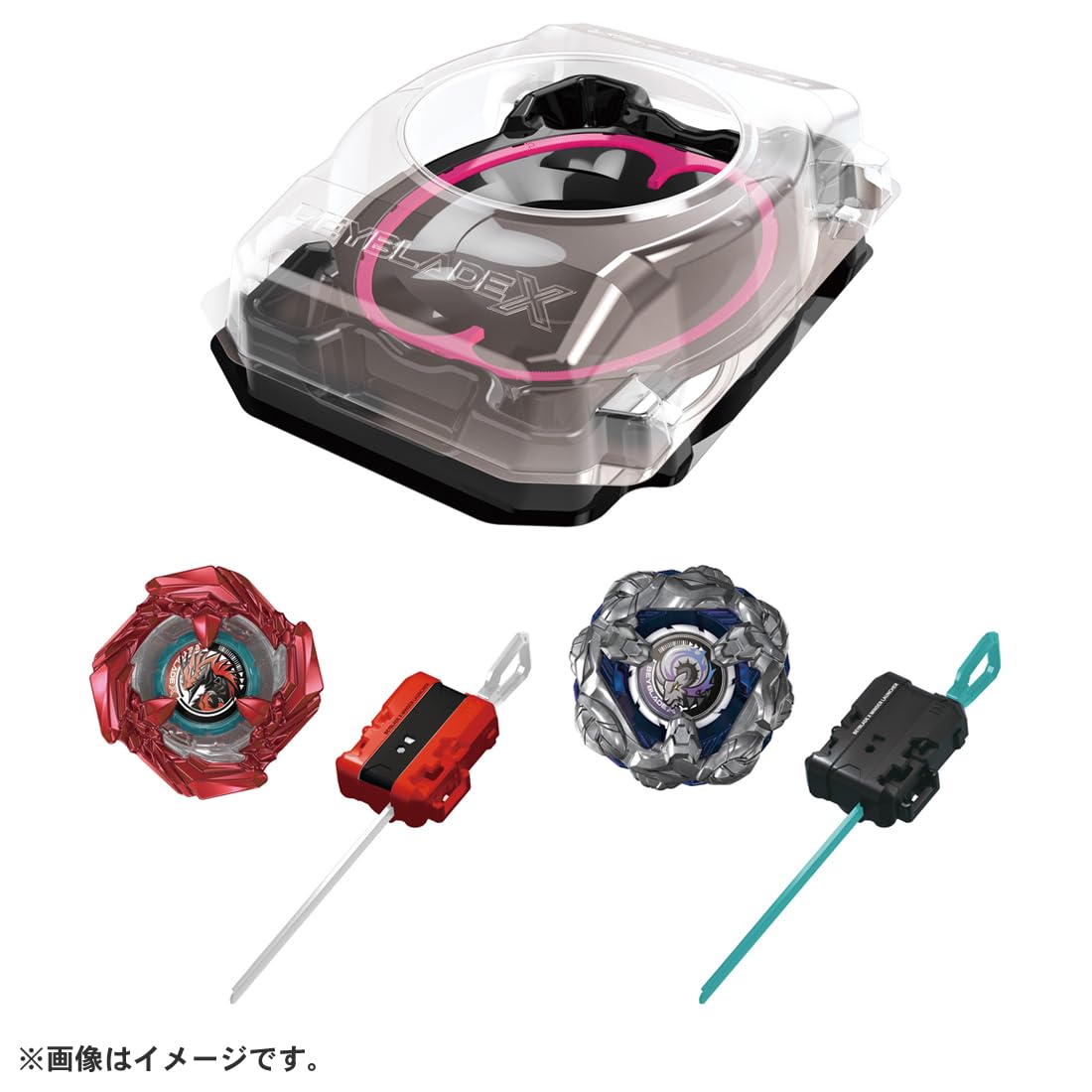 Takara Tomy Beyblade X BX-46 two beyblades for versatile attack and balance.