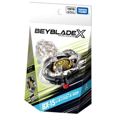 Takara Tomy Beyblade X BX-15 Leon Claw components laid out for quick assembly