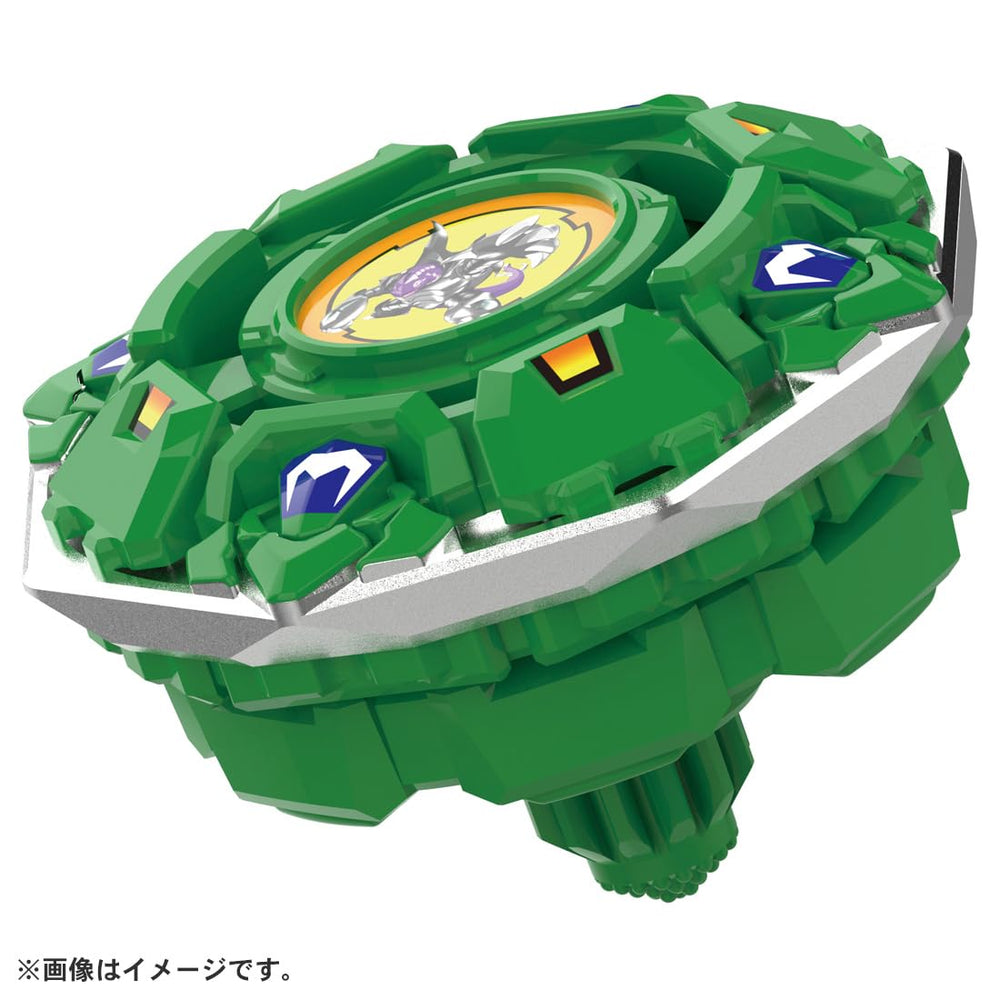 TAKARA TOMY Beyblade X Draciel Shield includes blade and ratchet for quick setup.