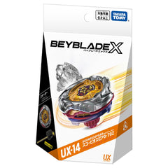 Takara Tomy Beyblade X UX-14 Scorpio Spear gear for competitive Beyblade bursts.