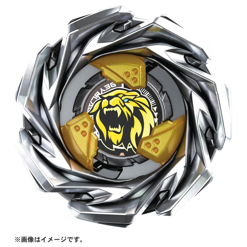 TAKARA TOMY Beyblade X UX-06 booster Leon Crest close-up reveals wall-cut-out blade details