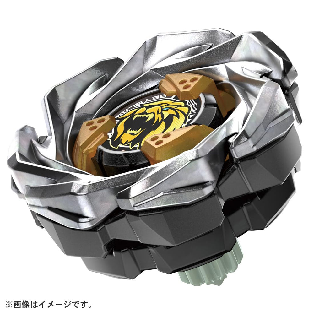 TAKARA TOMY Beyblade X UX-06 booster Leon Crest side profile highlights speed and stability