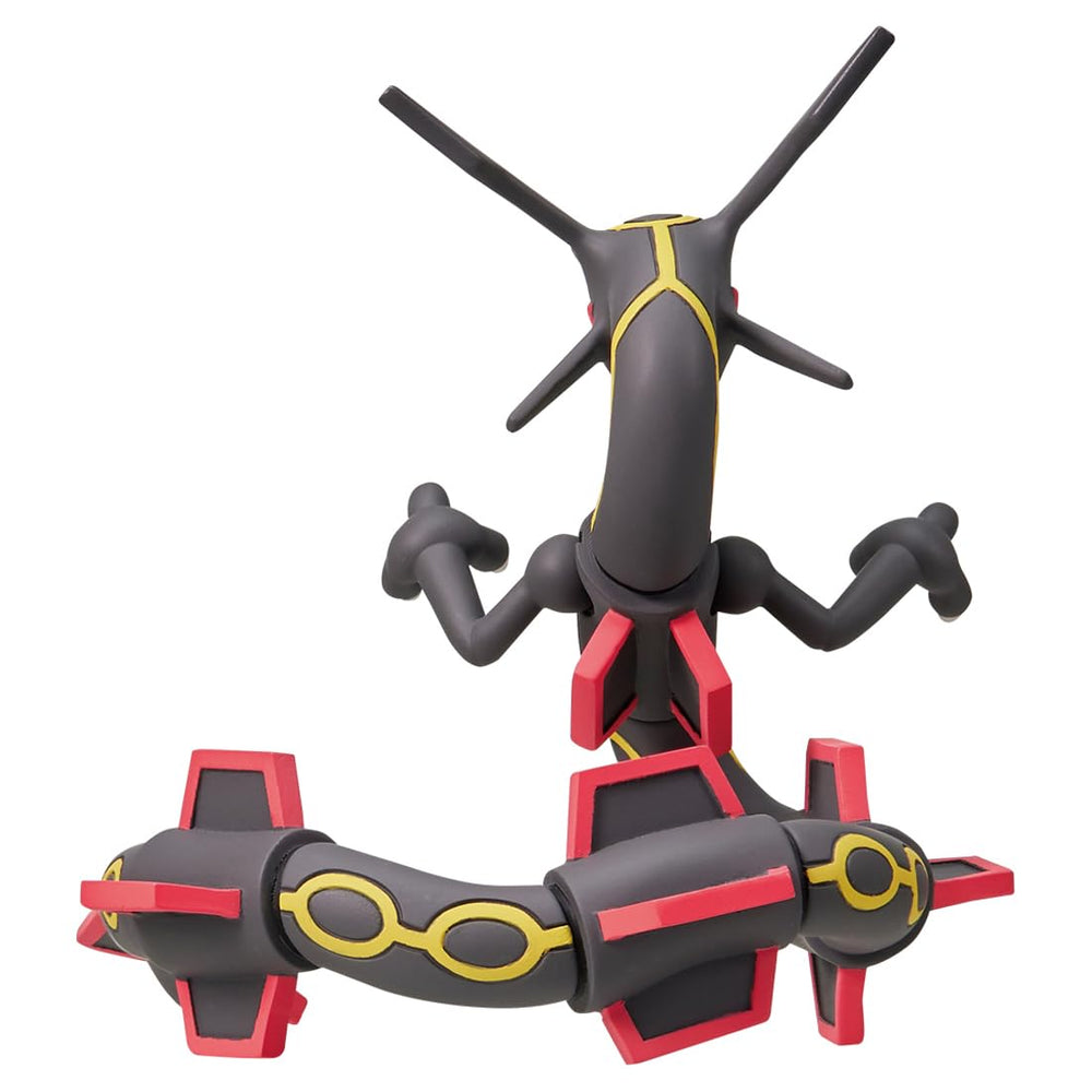 Takara Tomy Black Rayquaza Moncolle action pose demonstrates poseability for play