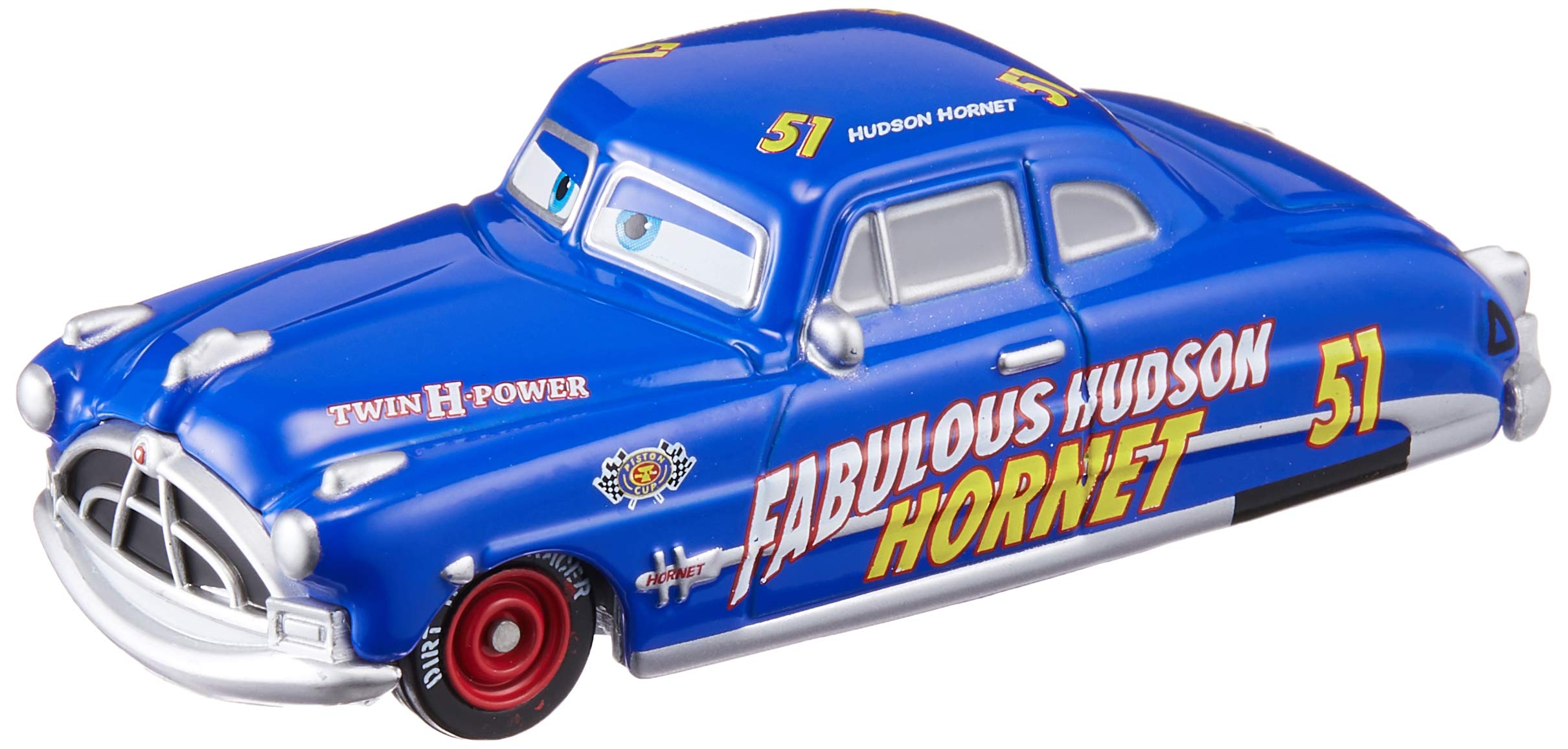 TAKARA TOMY Disney Cars Tomica C-8 Dock Hudson Fabulous Type front view shows collectible detail.