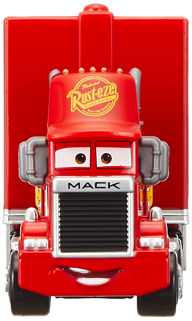 Takara Tomy Mack close-up detail highlighting decals and styling.