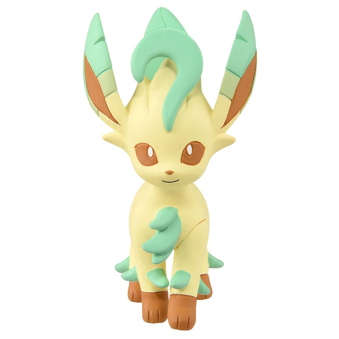 Takara Tomy Moncolle Leafeon foot detail captures tiny features for lifelike charm.