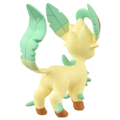 Takara Tomy Moncolle Leafeon hand pose suggests easy in-hand display.
