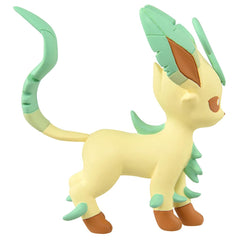 Takara Tomy Moncolle Leafeon texture detail enhances realism for collectors.