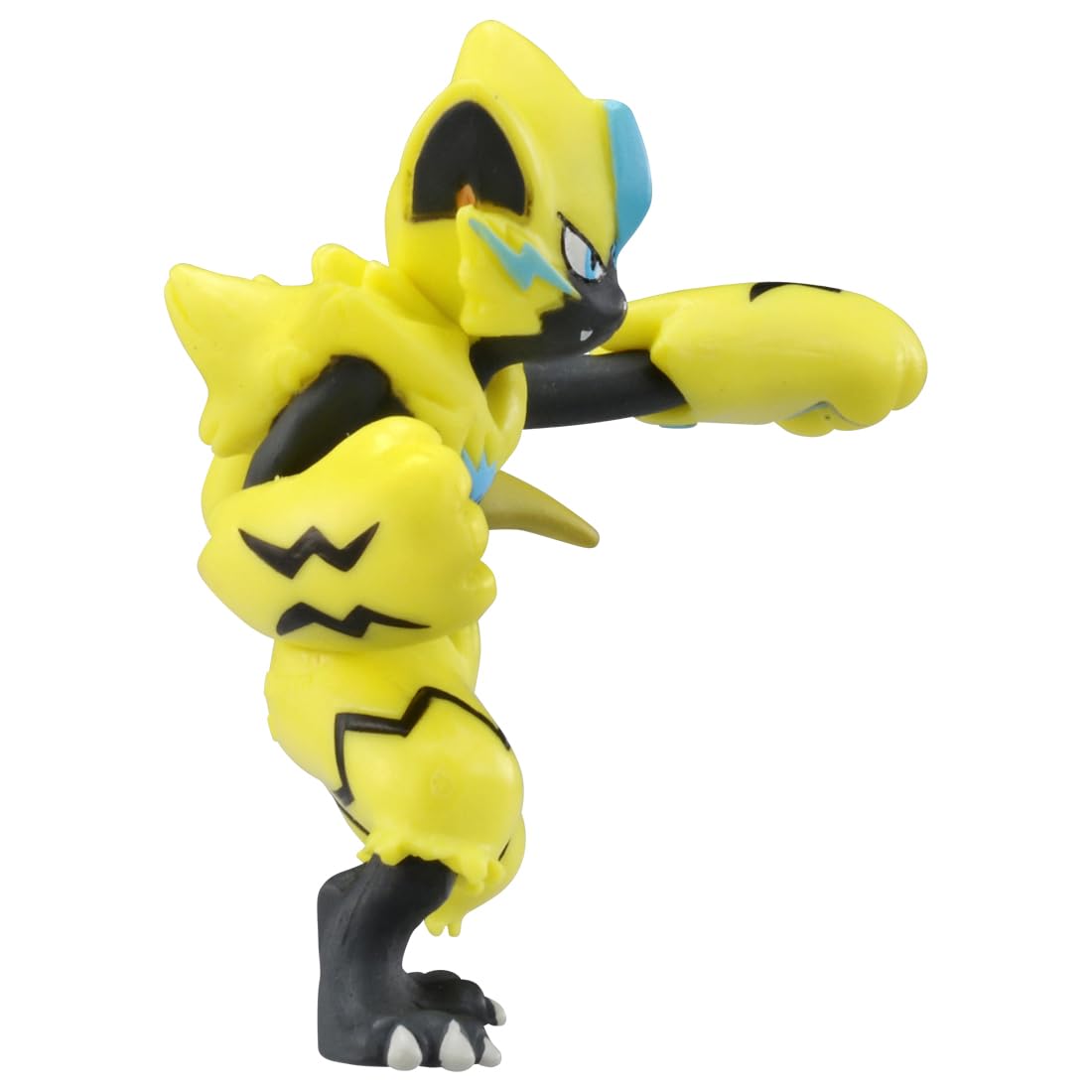 Takara Tomy Zeraora MonColle detailed texture enhances realism in small-scale figures.