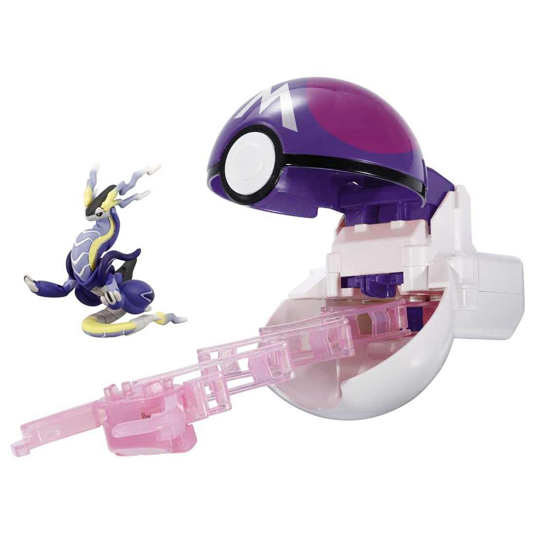 Takara Tomy Moncolle Poketorze Master Ball front view for quick figure access