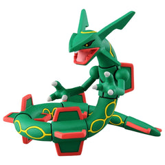 Takara Tomy Moncolle Rayquaza ML-05 figure, front view, highly poseable for dynamic displays