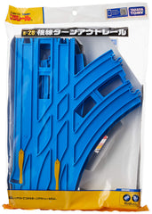 TAKARA TOMY Plarail turn-out rail with right input for expanding toy car routes.