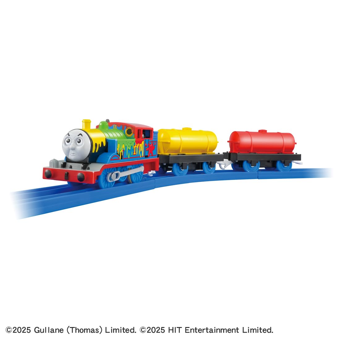 Takara Tomy Plarail Paintki Thomas side cargo car for cargo adventures.