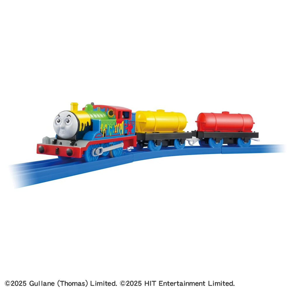 Takara Tomy Plarail Paintki Thomas side cargo car for cargo adventures.