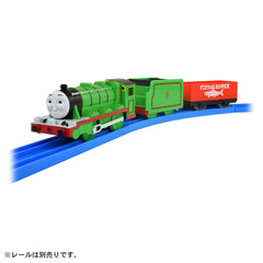 Takara Tomy Plarail Henry TS-03 three-car train set ready for play