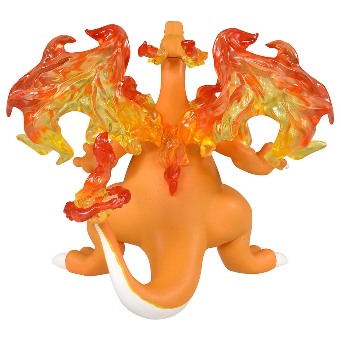 TAKARA TOMY Charizard Moncolle back view shows intricate sculpt for display.