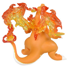 TAKARA TOMY Charizard Moncolle close-up reveals texture and finish.
